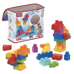 MEGA BLOKS Fisher-Price Toy Blocks Blue Big Building Bag with Storage